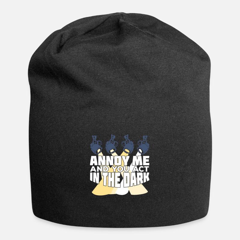Technicien de l’éclairage Éclairage Cadeau - Bonnet en jersey - noir