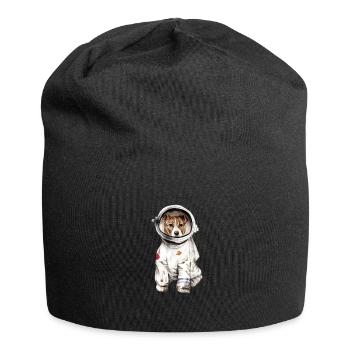Chien en combinaison spatiale Spatiale Spatiale - Bonnet en jersey - noir - Devant