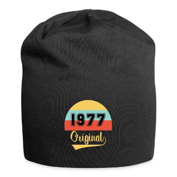 Vintage Orginal 1977 Geburtstag - Jersey-Beanie - Schwarz - Vorne