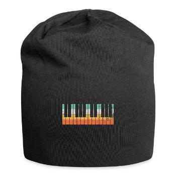 Klavier Pianist - Jersey-Beanie - Schwarz - Vorne