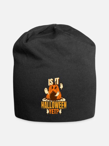 Halloween ist es Halloween noch - Jersey-Beanie - Schwarz