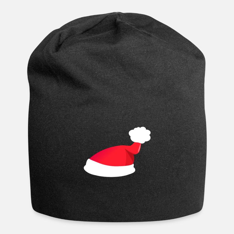 Nikolaus Mütze - Jersey-Beanie - Schwarz