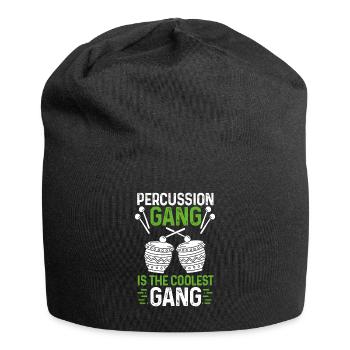 Percussion Gang is the best Gang Bongo Congas - Jersey-Beanie - Schwarz - Vorne