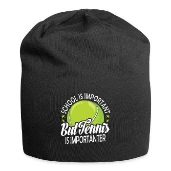 SCHOOL IS IMPORTANT BUT TENNIS IS IMPORTANTER - Jersey-Beanie - Schwarz - Vorne