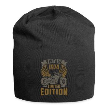 Motorradfahrer Motorrad Biker Geboren 1974 - Jersey-Beanie - Schwarz - Vorne