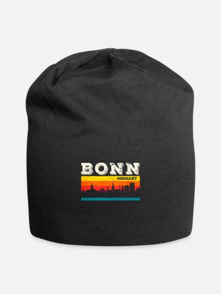 Bonn - Jersey-Beanie - Schwarz