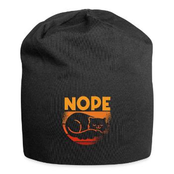 Nope Sleeping hangover no desire - Jersey Beanie - black - Front