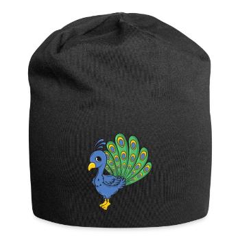 peacock - Jersey Beanie - black - Front