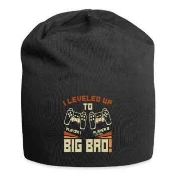 Video Gamer Gaming - I Leveled up to Big Bro - Jersey Beanie - black - Front