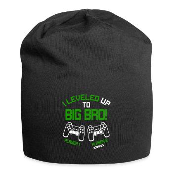 I Leveled up to Big Bro - Gaming Video Gamer - Jersey-Beanie - Schwarz - Vorne