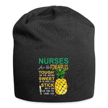 Nurses Pineapples - Bonnet en jersey - noir - Devant
