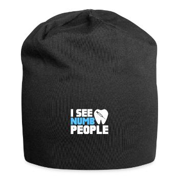 Dentiste Dentiste Dentiste Dentist Dents Cadeau - Bonnet en jersey - noir - Devant