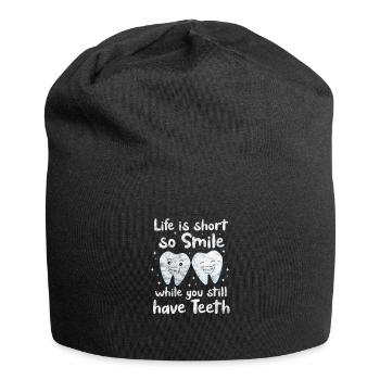 Zahnarzt - Jersey-Beanie - Schwarz - Vorne