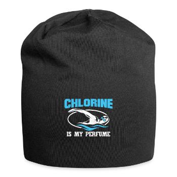 Schwimmtrainer Chlor ist mein Parfüm - Jersey-Beanie - Schwarz - Vorne