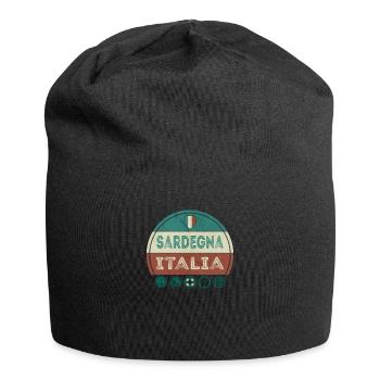 Sardinia Sardegna Italy Holiday Souvenir - Jersey Beanie - black - Front