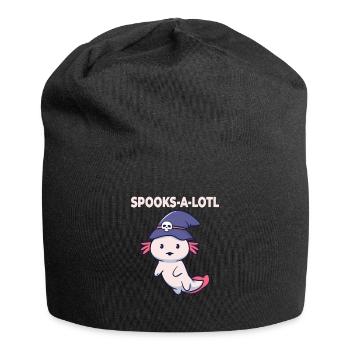 Halloween Axolotl Costume Spooks-A-Lotl - Jersey Beanie - black - Front