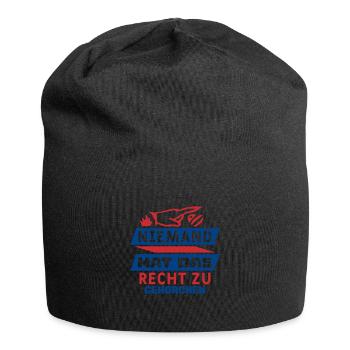 Personne n’a le droit d’obéir - Bonnet en jersey - noir - Devant