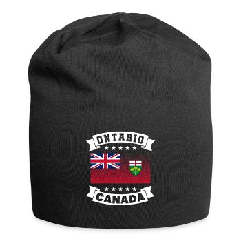 Drapeau de l’Ontario - Bonnet en jersey - noir - Devant