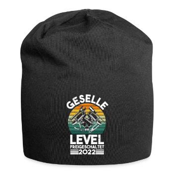 Geselle 2022 Gesellenprüfung Bestanden Level - Jersey-Beanie - Schwarz - Vorne