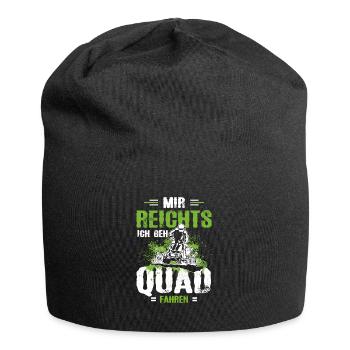 Mir Reichts Ich Geh Quad Fahren Quadfahrer ATV - Jersey-Beanie - Schwarz - Vorne