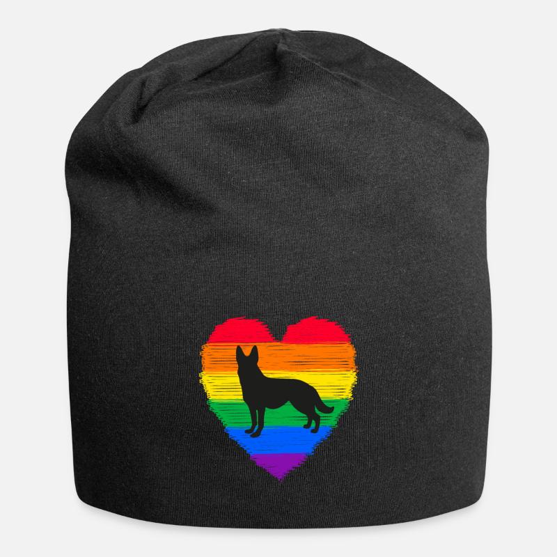 Deutscher Schäferhund, Hundeliebhaber - Jersey-Beanie - Schwarz