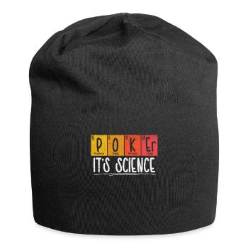 Poker Periodensystem Elemente Chemisches Element - Jersey-Beanie - Schwarz - Vorne