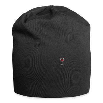 Wine Glass Red Wine Wine Drinker Wine Lovers Ladies - Jersey Beanie - black - Front