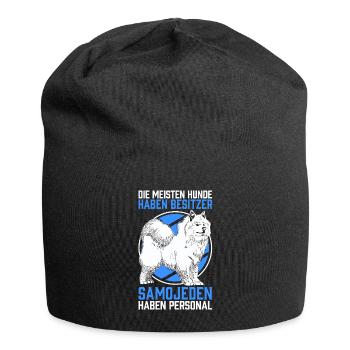 Samojede Personal Schlittenhund Samojedenspitz - Jersey-Beanie - Schwarz - Vorne