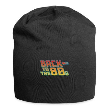 Geburtstag 80er - Jersey-Beanie - Schwarz - Vorne