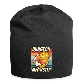 Dungeon Meowster Shirt für RPG Gamer - Jersey-Beanie - Schwarz - Vorne