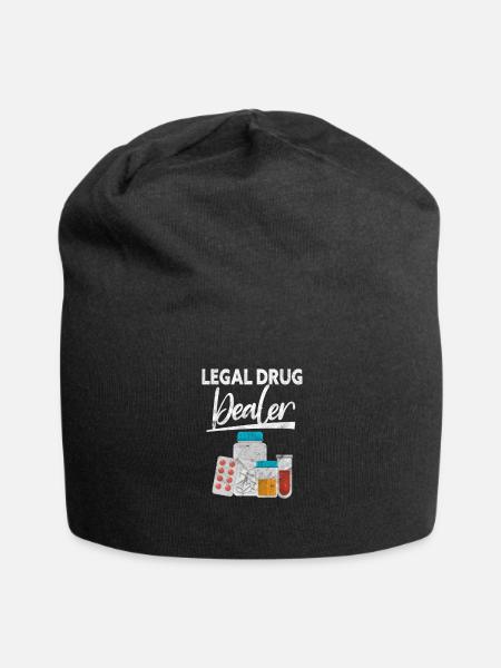 Apotheke - Jersey-Beanie - Schwarz
