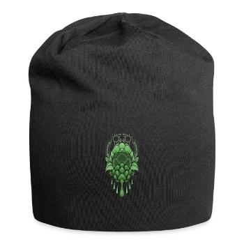 Bier Chemie I Hopfen Malz Bierbrauer Motiv für - Jersey-Beanie - Schwarz - Vorne