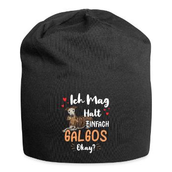 Galgo Espanol - Jersey-Beanie - Schwarz - Vorne