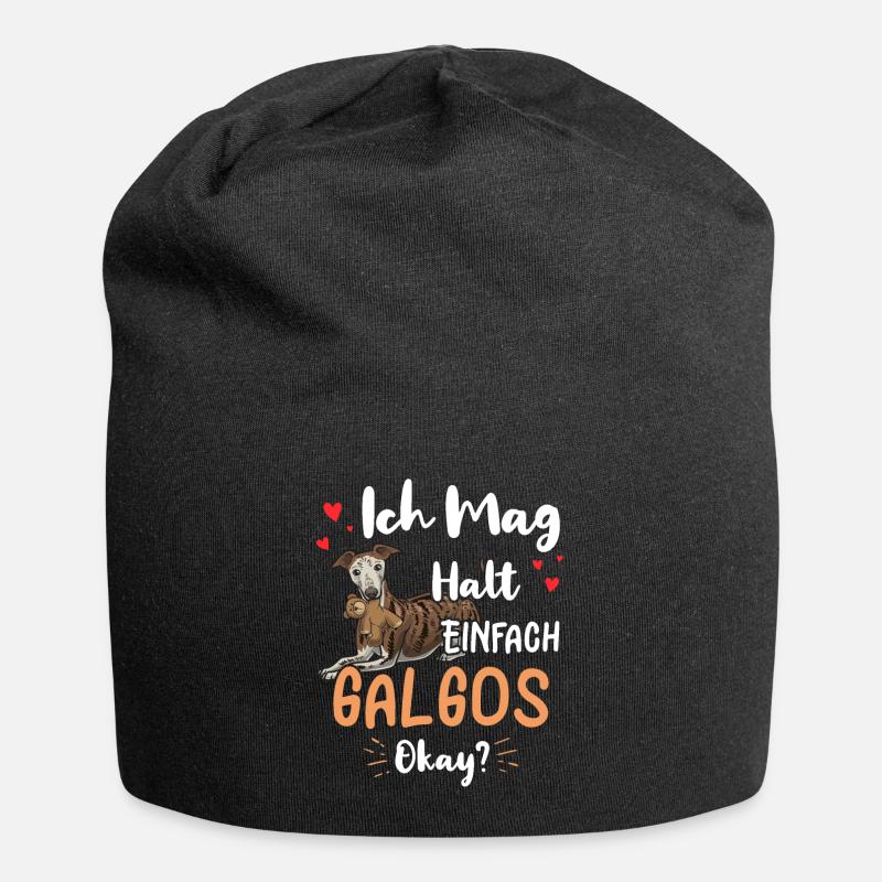 Galgo Espanol - Jersey-Beanie - Schwarz