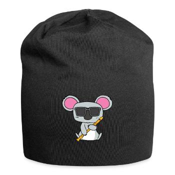 Koala Recorder Flute - Jersey Beanie - black - Front