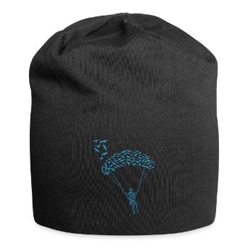 Paraglider Flock Bird Paraglider - Jersey Beanie - black - Front