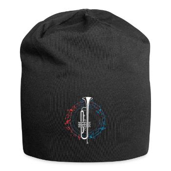 Trumpet Instrument Musical Note Circular Music - Jersey-Beanie - Schwarz - Vorne