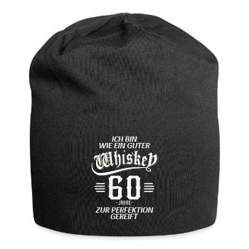 60. Geburtstag 60 Jahre Ich bin wie guter Whisky - Jersey-Beanie - Schwarz - Vorne