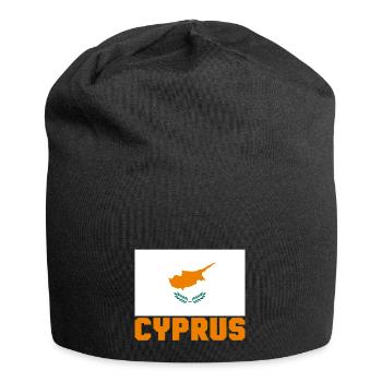 Zypern - Jersey-Beanie - Schwarz - Vorne