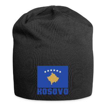 Kosovo - Jersey-Beanie - Schwarz - Vorne