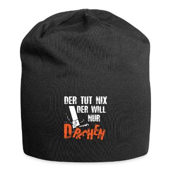 Der Tut Nix Der Will Nur Drehen Zerspaner - Jersey-Beanie - Schwarz - Vorne