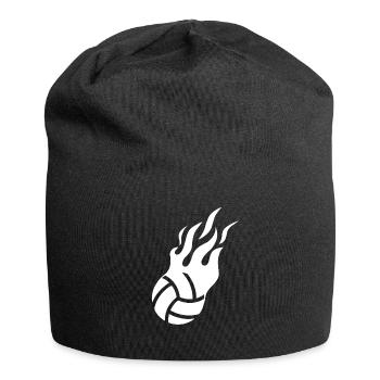 Beach Volleyball Flames Ball Sports Volleyball Players - Jersey Beanie - black - Front