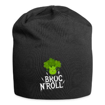 Brokkoli - Jersey-Beanie - Schwarz - Vorne