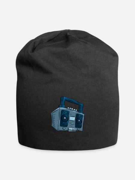 Radio Hip Hop - Jersey-Beanie - Schwarz