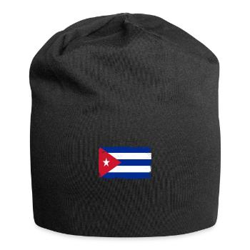 Kuba Herzschlag Flagge Vintage Retro Kuba - Jersey-Beanie - Schwarz - Vorne