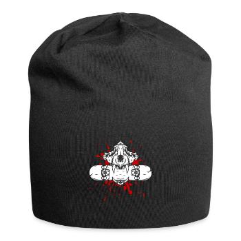 Skateboarding Skateboard Skateboarder - Jersey Beanie - black - Front