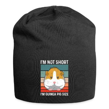Meerschwein Spruch für einen Meerschwein Fan - Jersey-Beanie - Schwarz - Vorne