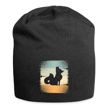 Fuchs - Jersey-Beanie - Schwarz - Vorne