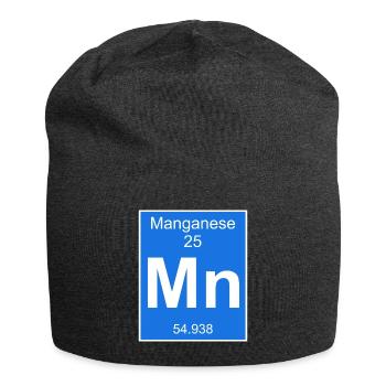 Mangan chemisches Element Periodensystem - Jersey-Beanie - Anthrazit - Vorne
