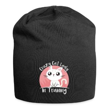 Crazy Cat Lady in Training Kitten - Jersey Beanie - black - Front